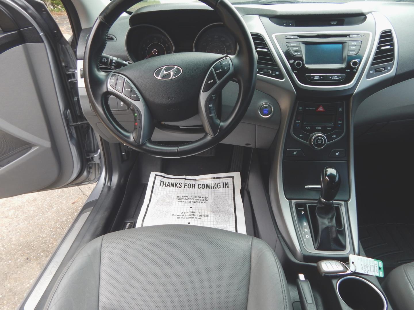 2016 Charcoal Metallic /Gray Leather Hyundai Elantra Limited (5NPDH4AE8GH) with an 1.8L -4 cyl. engine, Automatic transmission, located at 3120 W Tennessee St, Tallahassee, FL, 32304-1002, (850) 575-6702, 30.458841, -84.349648 - Photo#4